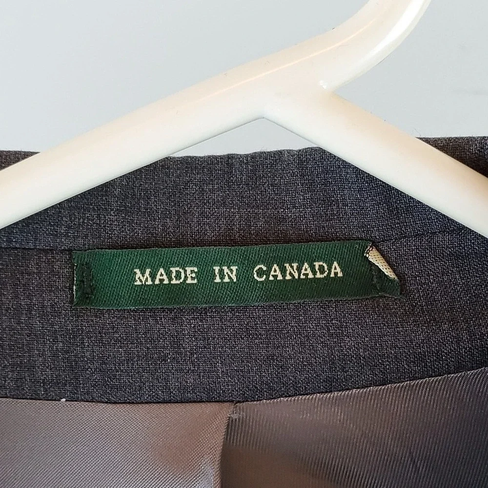 Lauren Ralph Lauren Wool Cashmere Blazer Mens 46L 3-Button Sport Coat Dark Gray